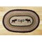 Earth Rugs 65-019MP Moose-Pinecone Oval Patch